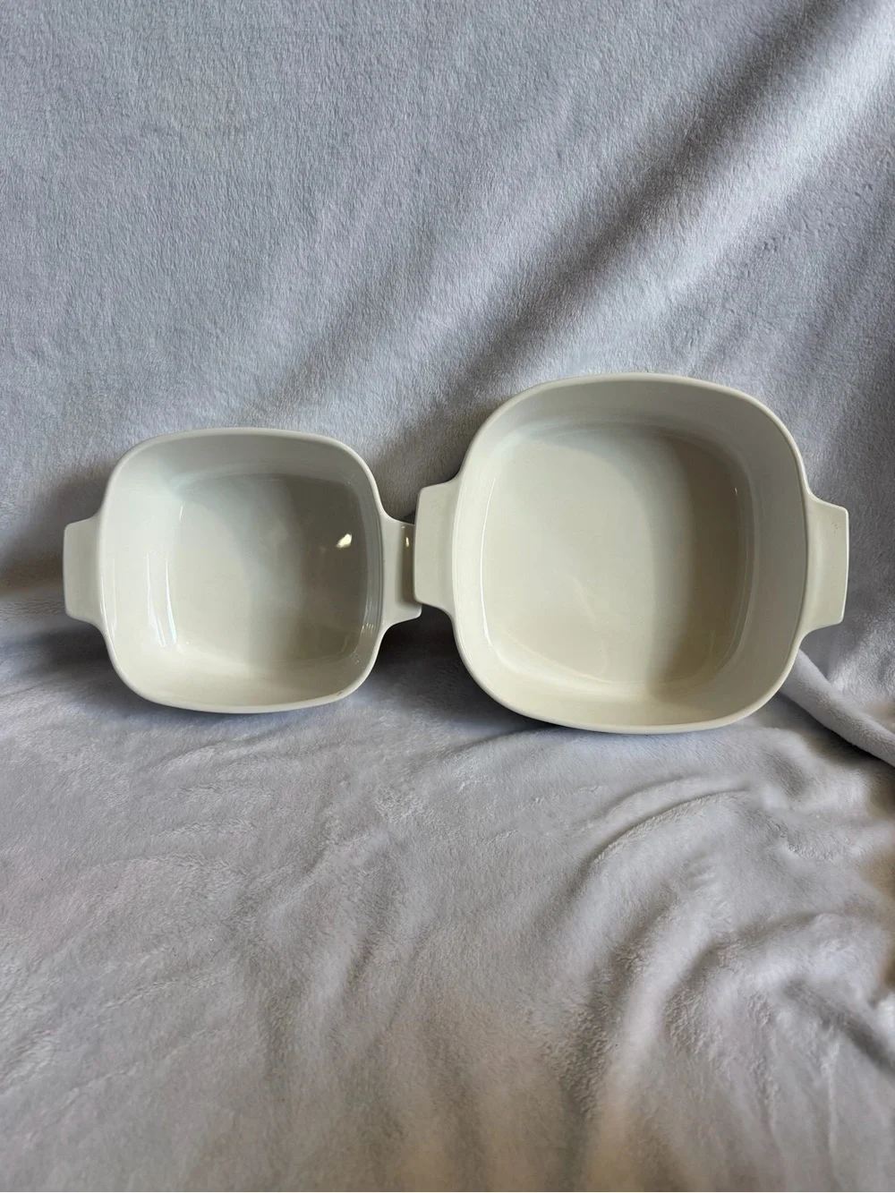 Corning Ware Blue Dusk & Plain Set of 2 Casserole Baking Dishes 1.5 & 1L w/lids